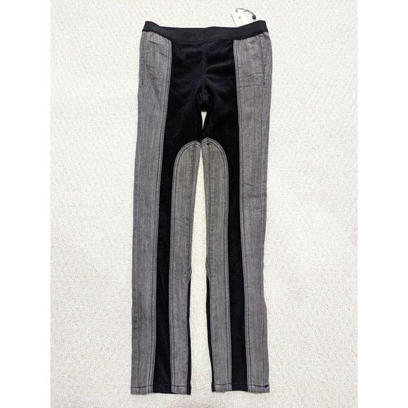 BCBGMaxazaria Women's Dark and Ligh Washed Jackson Moto Leggings Size Small - Picture 1 of 5